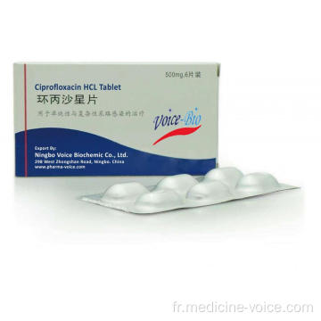 GMP Ciprofloxacin HCl comprimé 500 mg utilisation